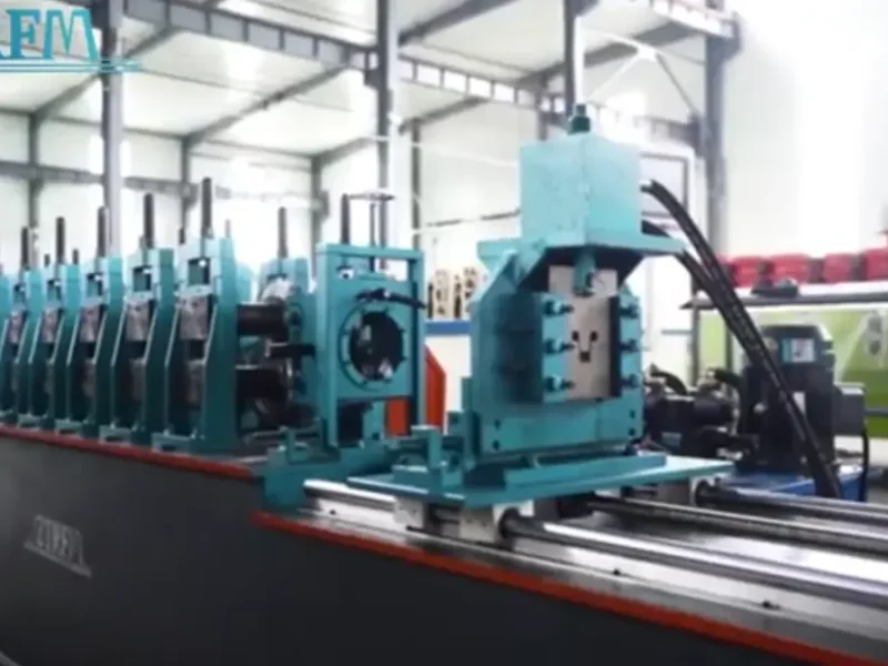 customers 40m/min furring channel roll forming machine