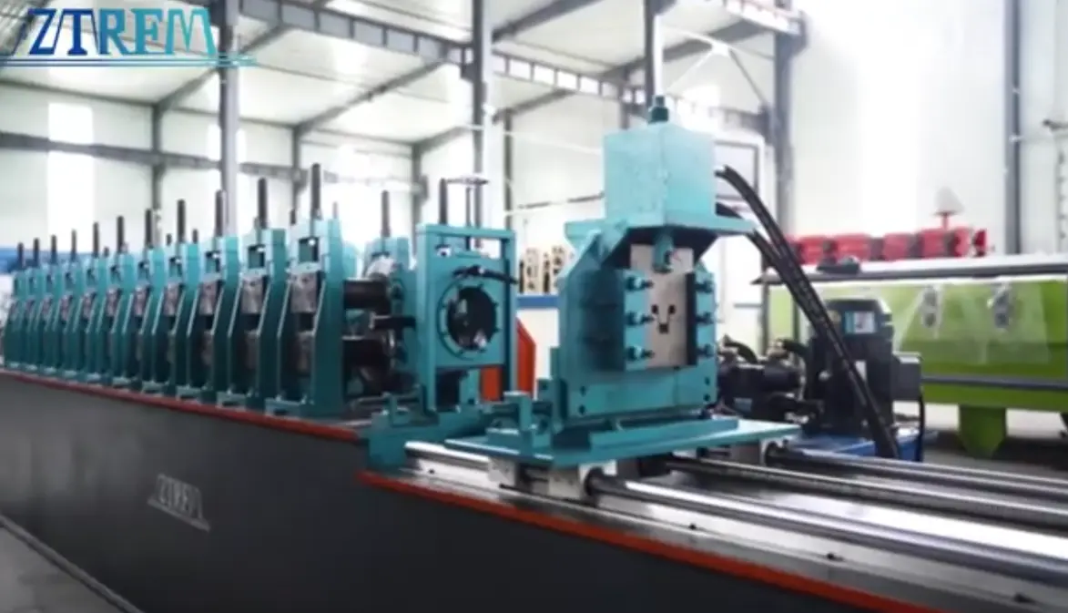 customers 40m/min furring channel roll forming machine